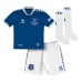 Tanie Strój piłkarski Everton Ashley Young #18 Koszulka Podstawowej dla dziecięce 2023-24 Krótkie Rękawy (+ szorty)